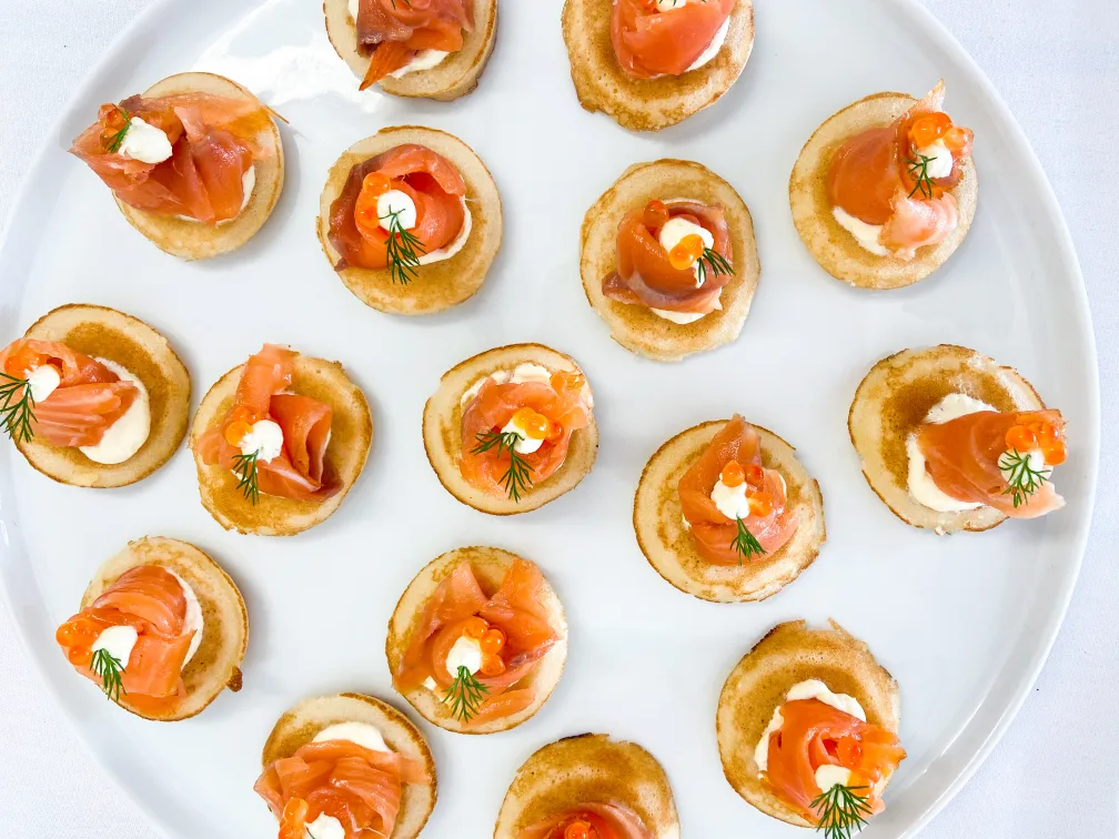 canapés by premium corporate catering for vivid sydney 2024 corporate functions; canape catering sydney